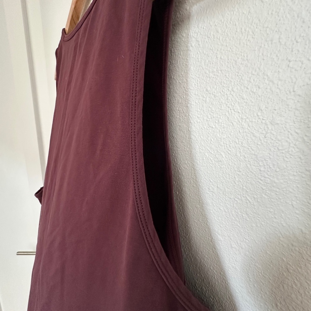 BYLT Basics Maroon Muscle Tee - Picture 5 of 7